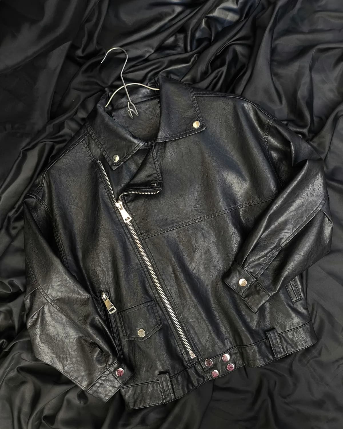 BLACKSITE PARKA — washed black, detail