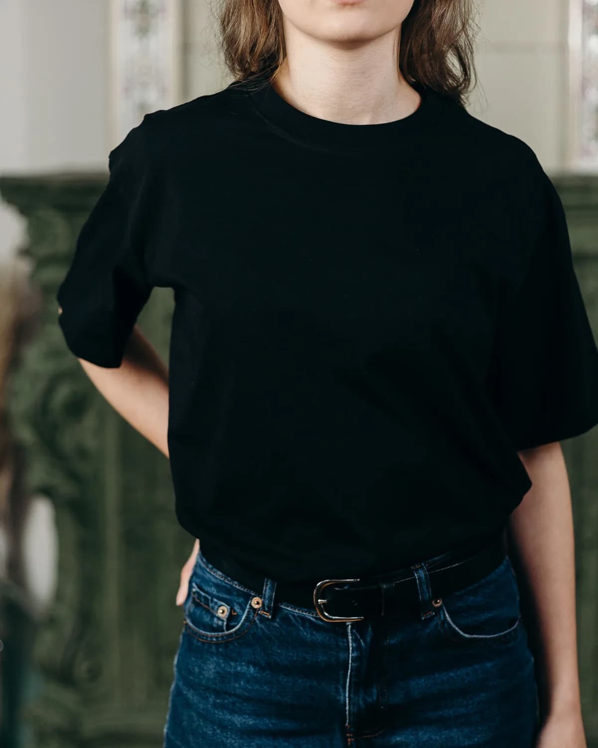 GHOST FRAME TEE — off white, detail